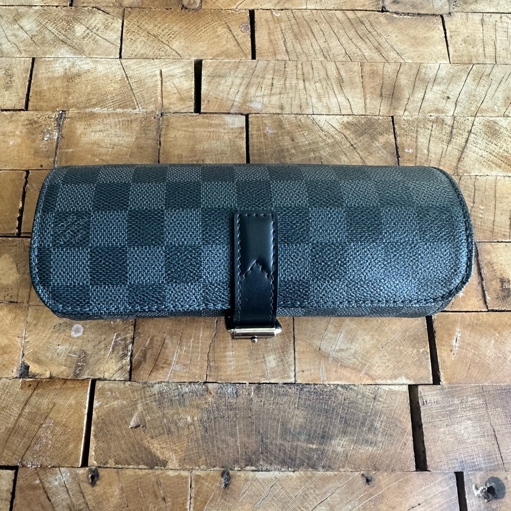 Louis Vuitton Damier Graphite 3 Watch Case